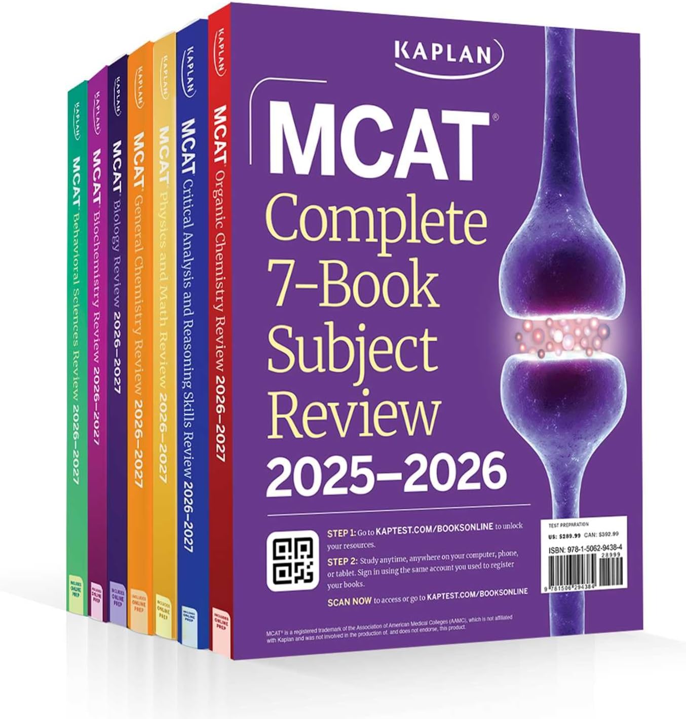 BX-MCAT COMP 7 BK SUBJECT REVIEW 2025-20 (Kaplan MCAT Complete 7 Book Subject Review)