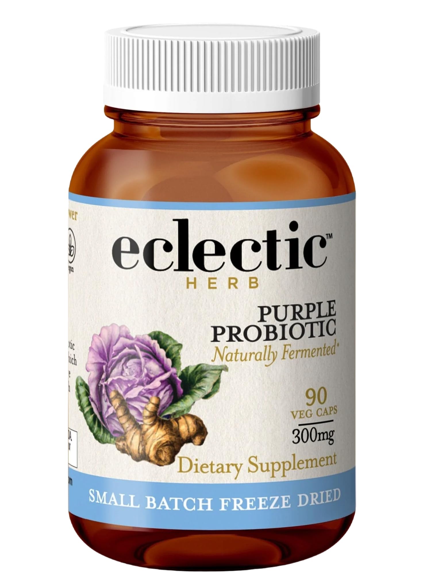 Eclectic Institute, Purple Probiotic, 300 mg, 90 Caps