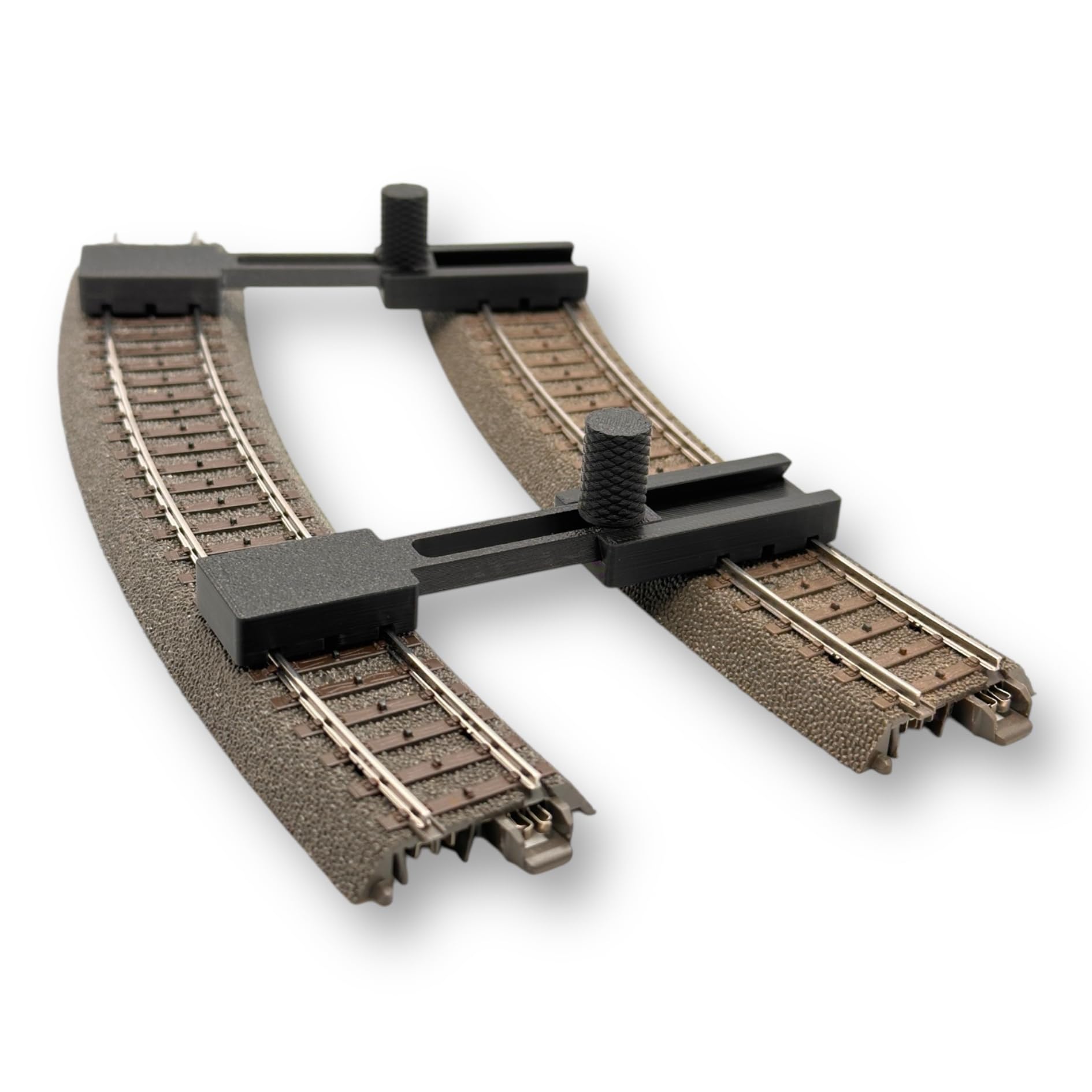 Lot de 2 jauges de voie parallèles pour Märklin. Fleischmann etc. Fixateur de voie H0 réglable