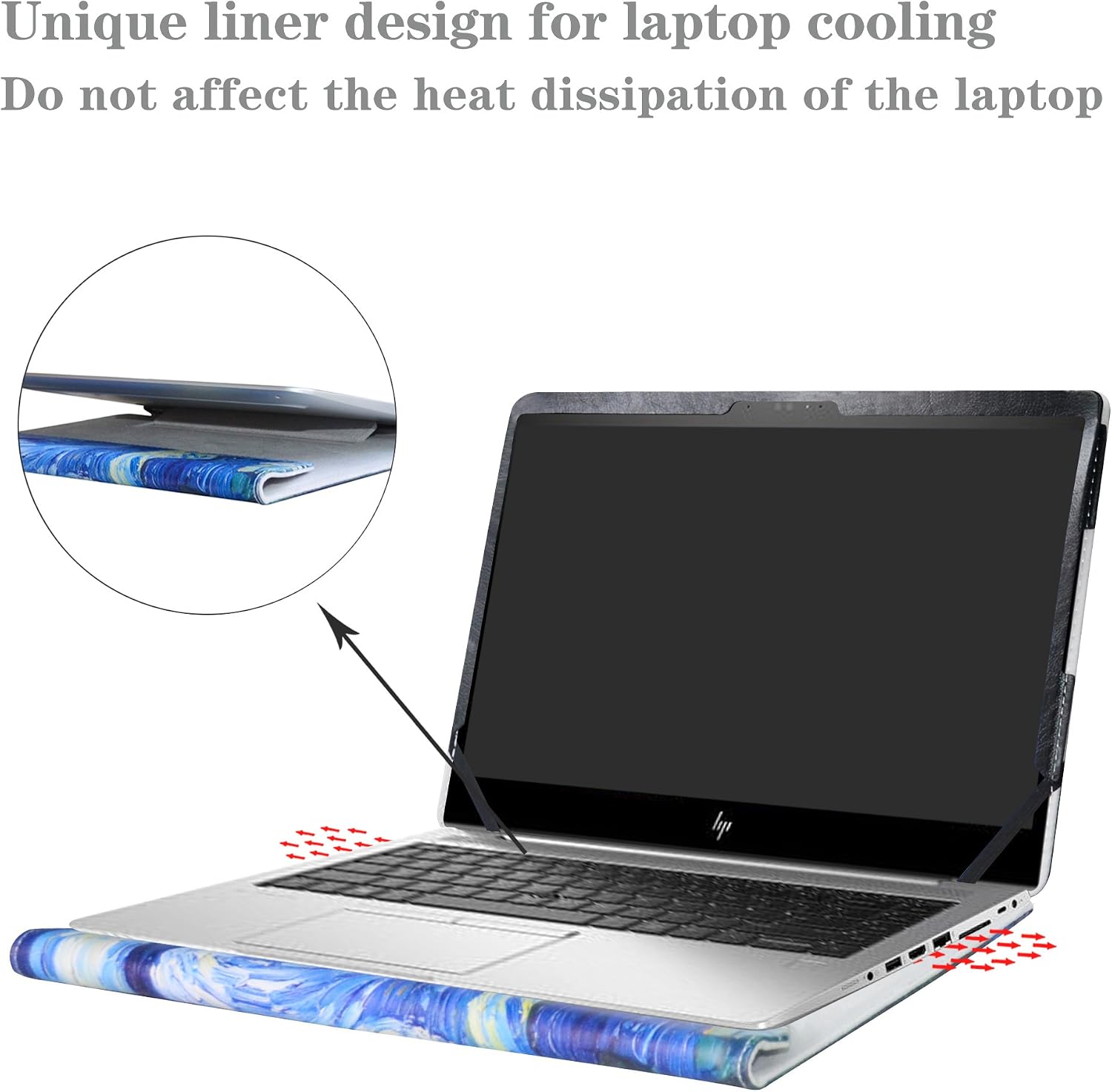 Protective Case Cover for HP EliteBook 840 G5 G6/EliteBook 745 G5 G6/ZBook 14u G5 G6 14" Laptop(Note:Not fit EliteBook 840 745 G4 G3 G2 G1/ZBook 14u G4/ZBook 14 G2/ZBook 14 G1),Starry Night image 4