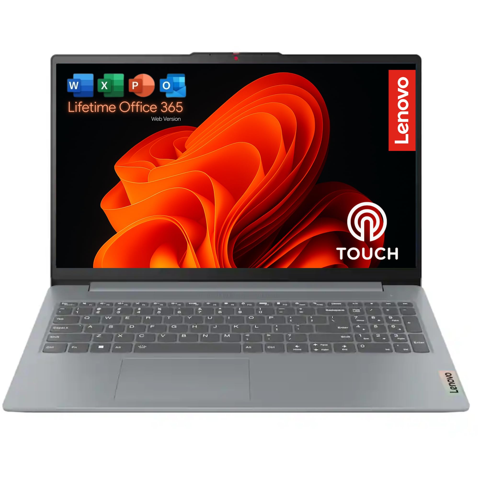 Lenovo IdeaPad Slim 3i 15.6" Full HD Touchscreen Laptop • Intel Core i3 • 16GB Memory • 512GB External and 256GB SSD • Windows 11 with Lifetime Office 365 for Web • no Mouse