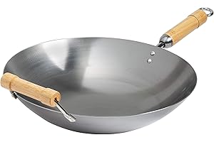 Joyce Chen Classic Series 14" Round Bottom Carbon Steel Wok