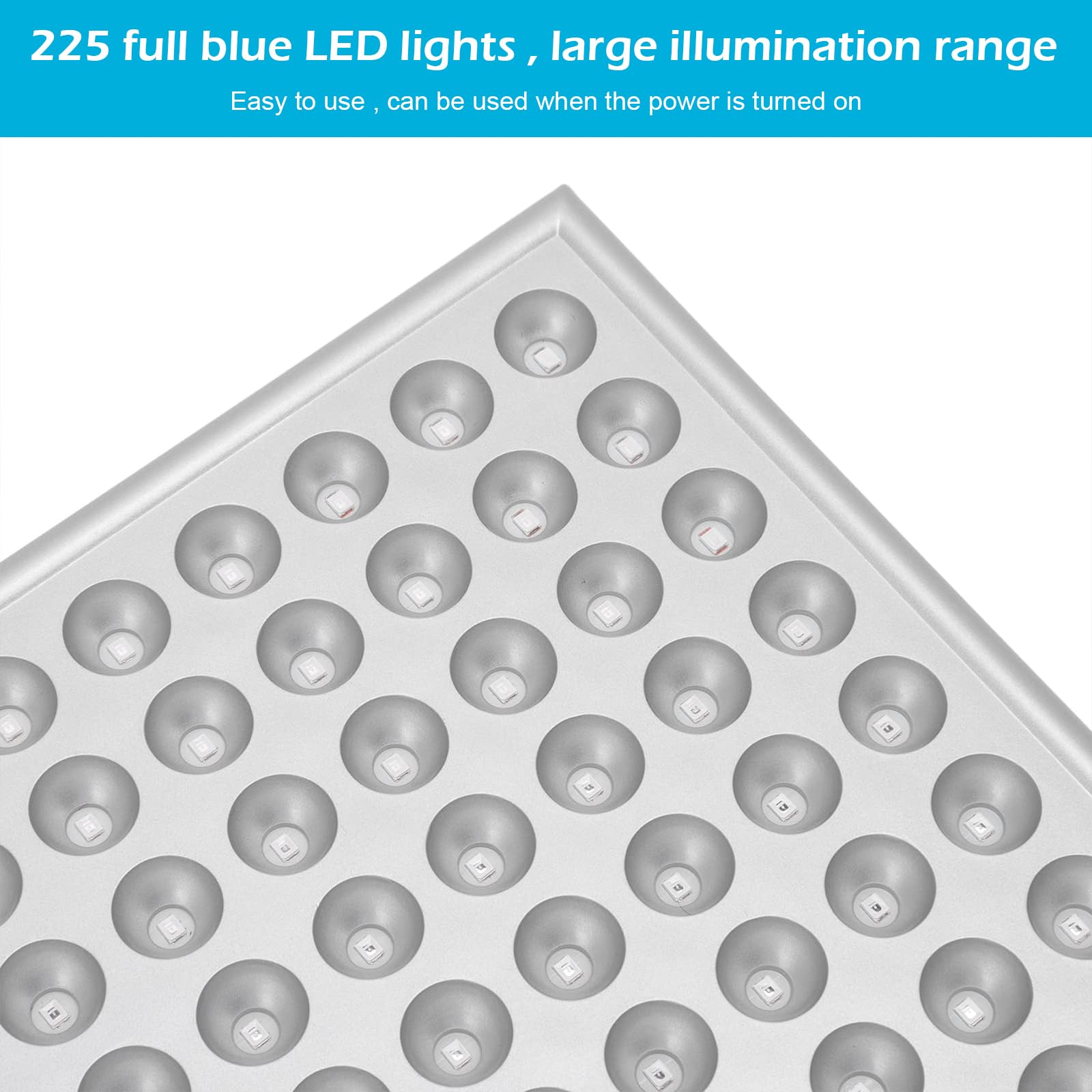 Solarium para el Hogar,Bronceador Facial Portátil de 45W para el Hogar con 225 Luces LED,Soporte Plegable Ajustable y Gancho para Colgar,Lámpara Bronceadora,para Cara y Cuerpo con Gafas de Protección