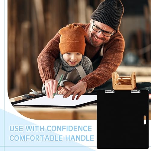 Miniatura 5 de Tenceur Tablero de dibujo de artista de 23 x 26 pulgadas, portátil, tablero de dibujo, portapapeles de arte, tablero de bocetos con mango integrado