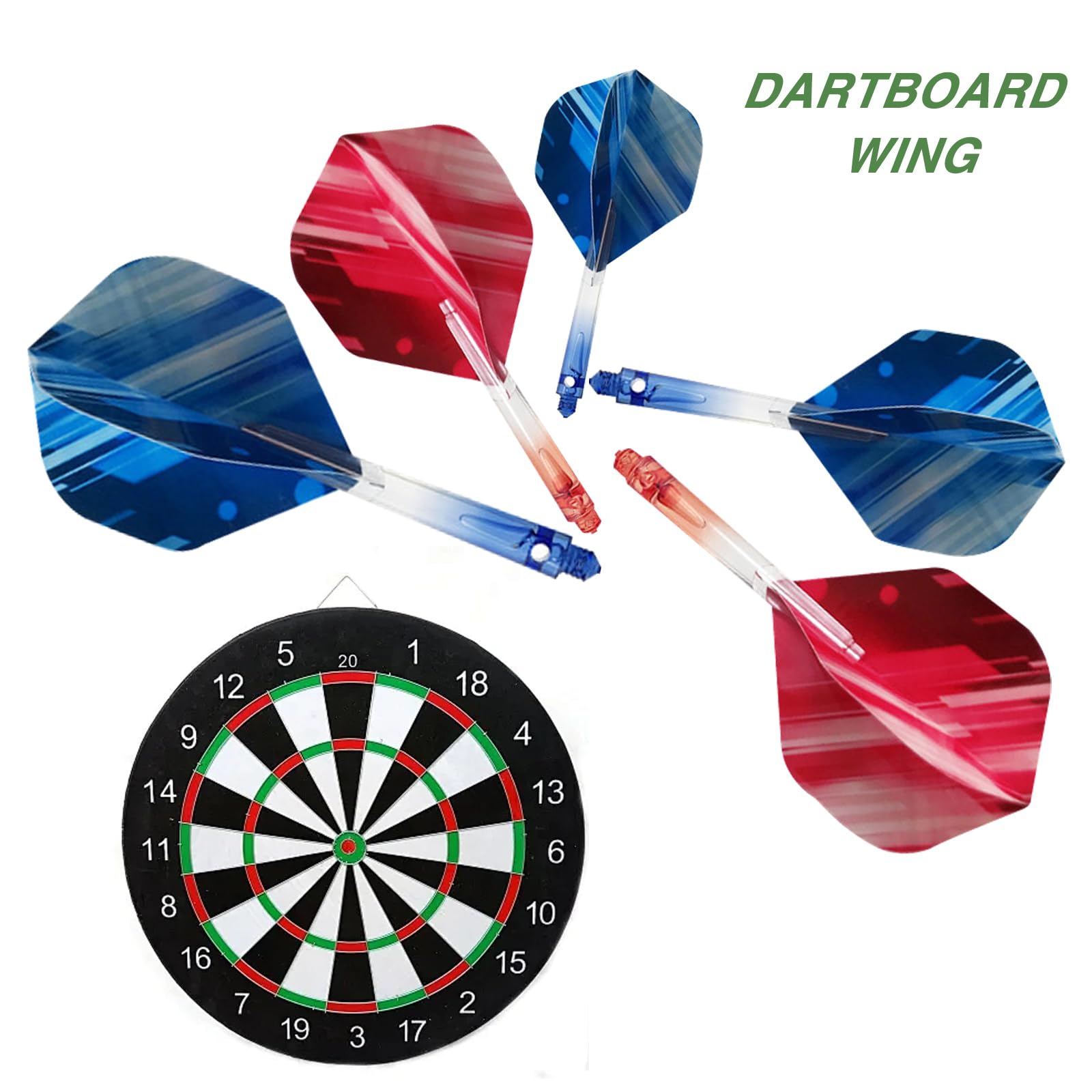 KASESSS 12 PCS 2-In-1 Integrated Dart Flights, Highly Quality Dart Flights and Stems All in One - Image 3
