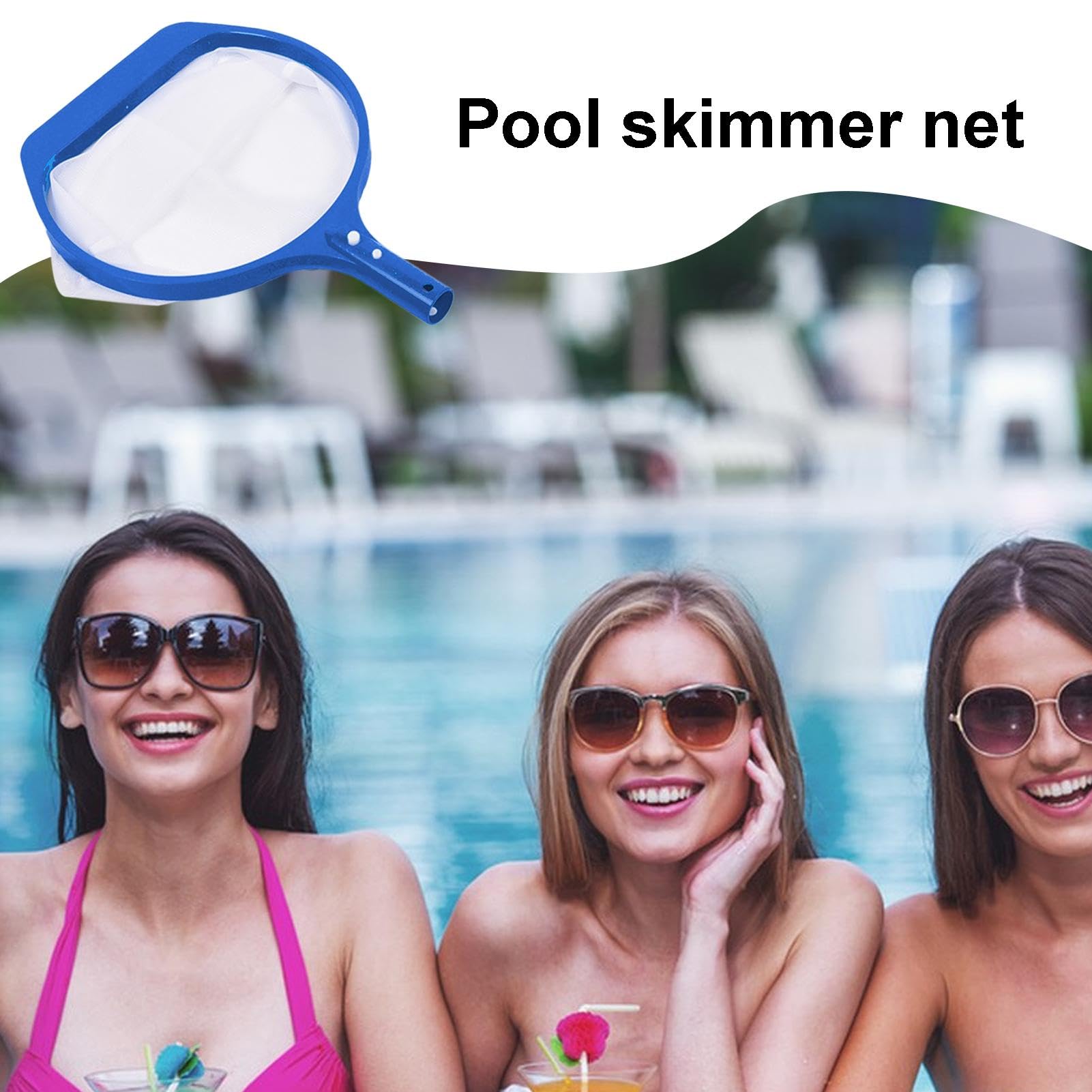 Pool Nets for Cleaning - Pool Cleaning Net Pool Net with Telescopic Pole | Pool Skimmer with Fine Mesh, Pool Nets for Cleaning, Swimming Pools, Ponds, Fountains