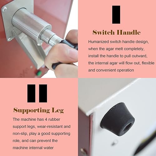 Miniatura 2 de TECHTONGDA Mezclador de gel de agar Máquina agitadora de duplicación de laboratorio dental Máquina de duplicación de laboratorio Equipo de