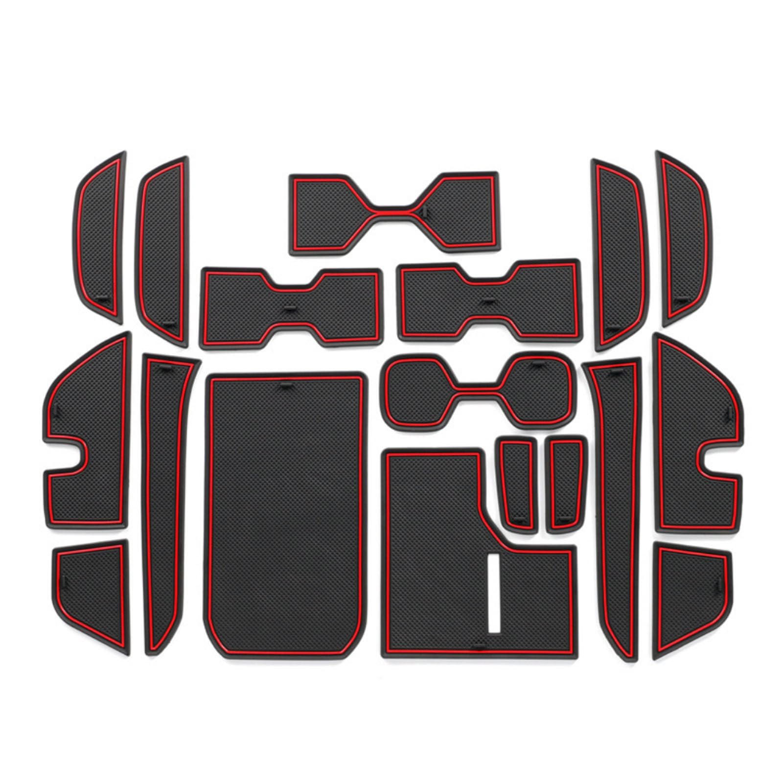 ahhccne Rubber Mats for Centre Console for Toyota Land Cruiser Prado LC250 2024+, LHD/RHD Rubber Mats for Centre Console