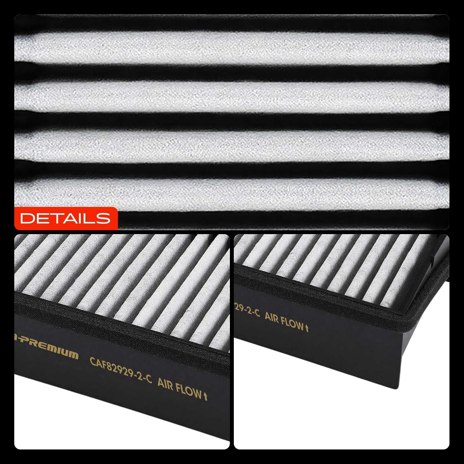 A-Premium Cabin Air Filter w/Activated Carbon Compatible with Chevrolet Venture 1997-2000 & Oldsmobile Silhouette 1997-2000 & Pontiac Montana 1999-2000, Trans Sport 1996-1998, Replace# 52482929