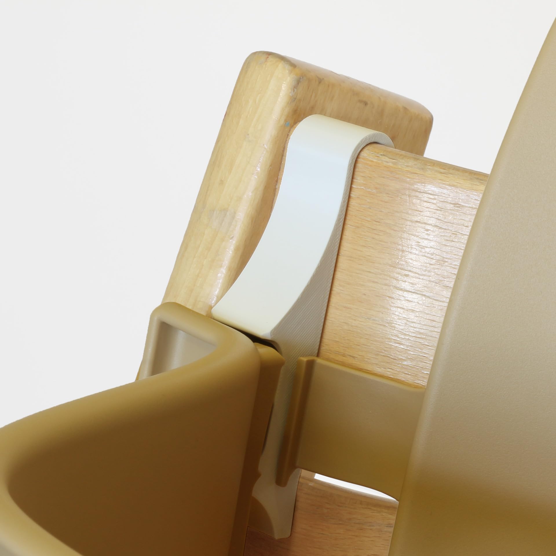 Adapter für ältere Tripp Trapp Modelle, Baby-Set Verbindung, vor 2003, Weiß | Einfache Klemmbefestigung ohne Werkzeug
