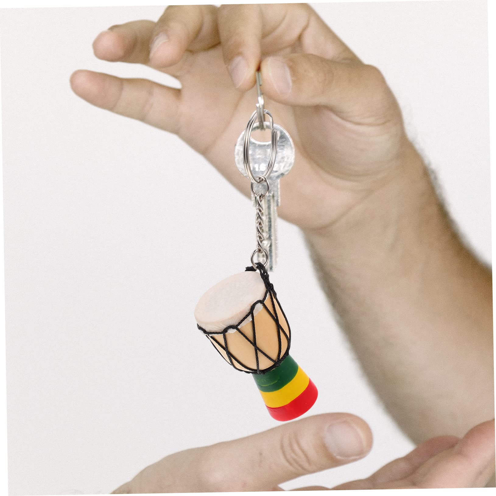 Schlüsselanhänger, 12 Stück Anhänger, Taschenanhänger, Schlüsselanhänger, Requisiten for Aufhängen, afrikanische Trommel, Handtasche
