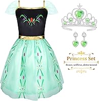 Vista 14 de Princess Dress Up Clothes for Little Girl Role Play Costume Gift Set Princess Dress Up Toys for Toddler Girls Rosa