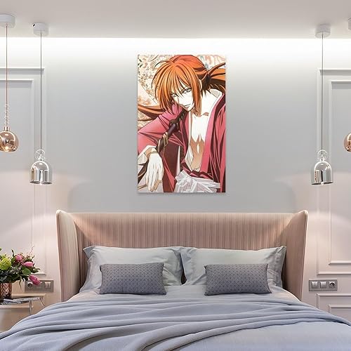 Miniatura 8 de Rurouni Kenshin - Póster de anime (31) regalos en lienzo para pared, arte de pared, decoración moderna, enmarcado, sin marco, 08 x 12 pulgadas (7.9