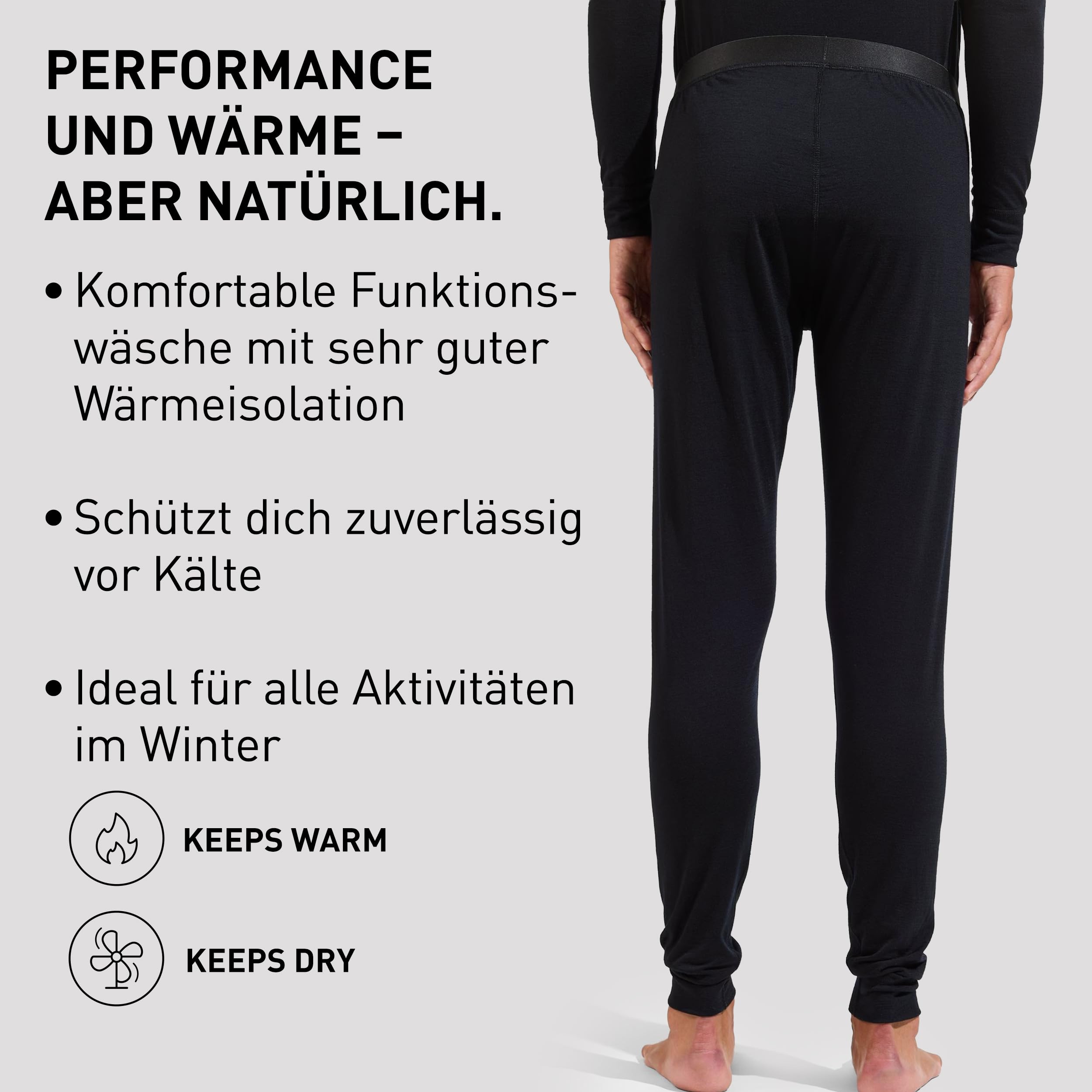 Odlo Thermohose Kinder Active X-Warm | Winterleggings Mädchen Jungen | Warme Thermounterwäsche