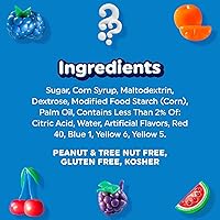 Vista 3 de Airheads Mini barras de caramelo, paquete variado de Taffy, dulces a granel envueltos individualmente, seis sabores de frutas surtidos con sabor