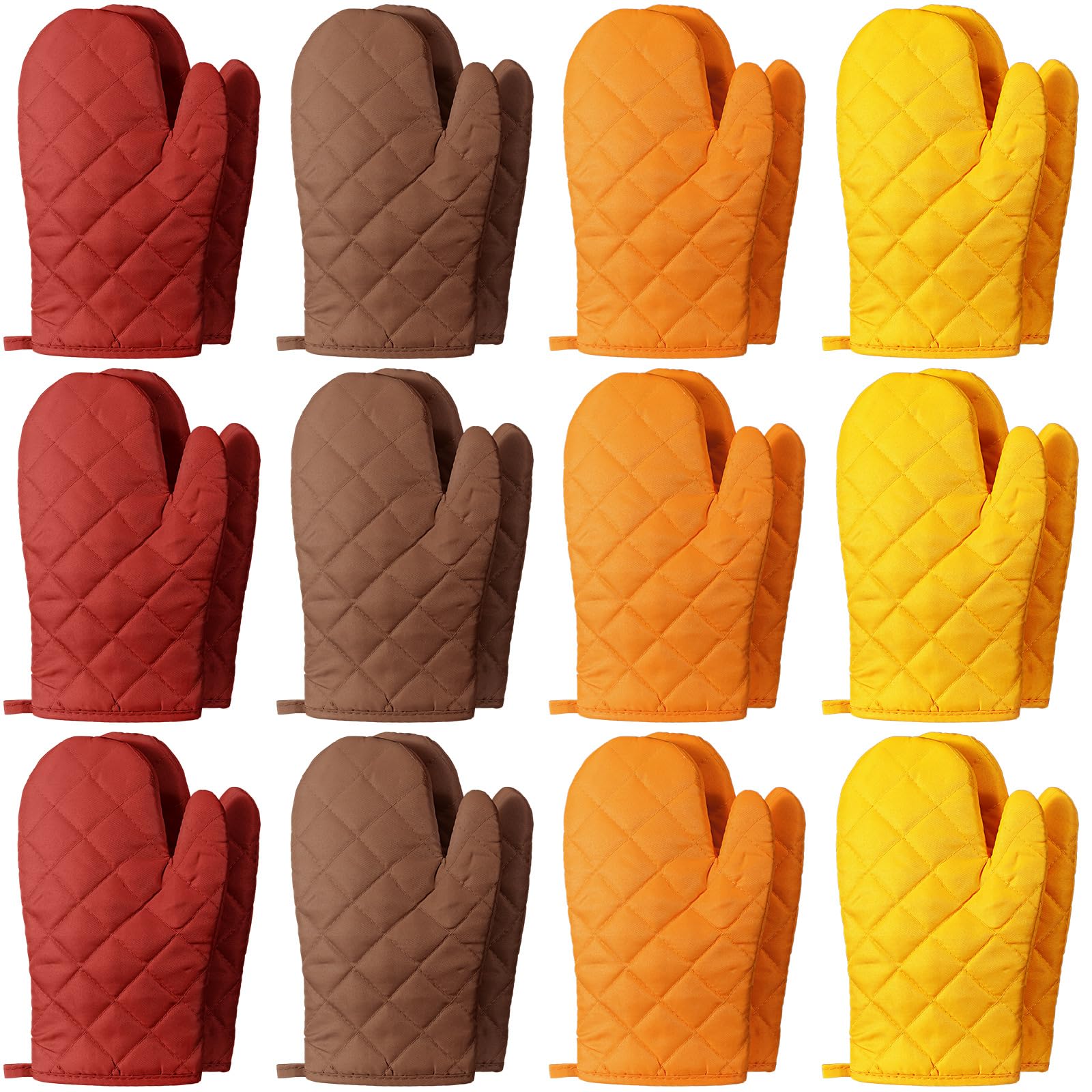 Gants de cuisine en coton Geyoga résistants à la chaleur lot de 12 paires de 26,9 cm