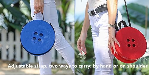 Miniatura 3 de davidamy's gift Taburete plegable mejorado portátil telescópico plegable de 6 generación, taburete retráctil con capacidad de carga de 440 libras