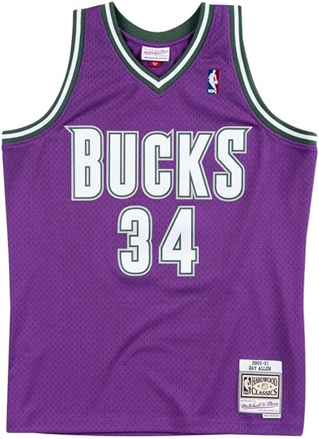 【NBA】ミルウォーキー・バックス レイ・アレン ユニフォーム Mitchell&Ness NBA レイ・アレン ミルウォーキー・バックス