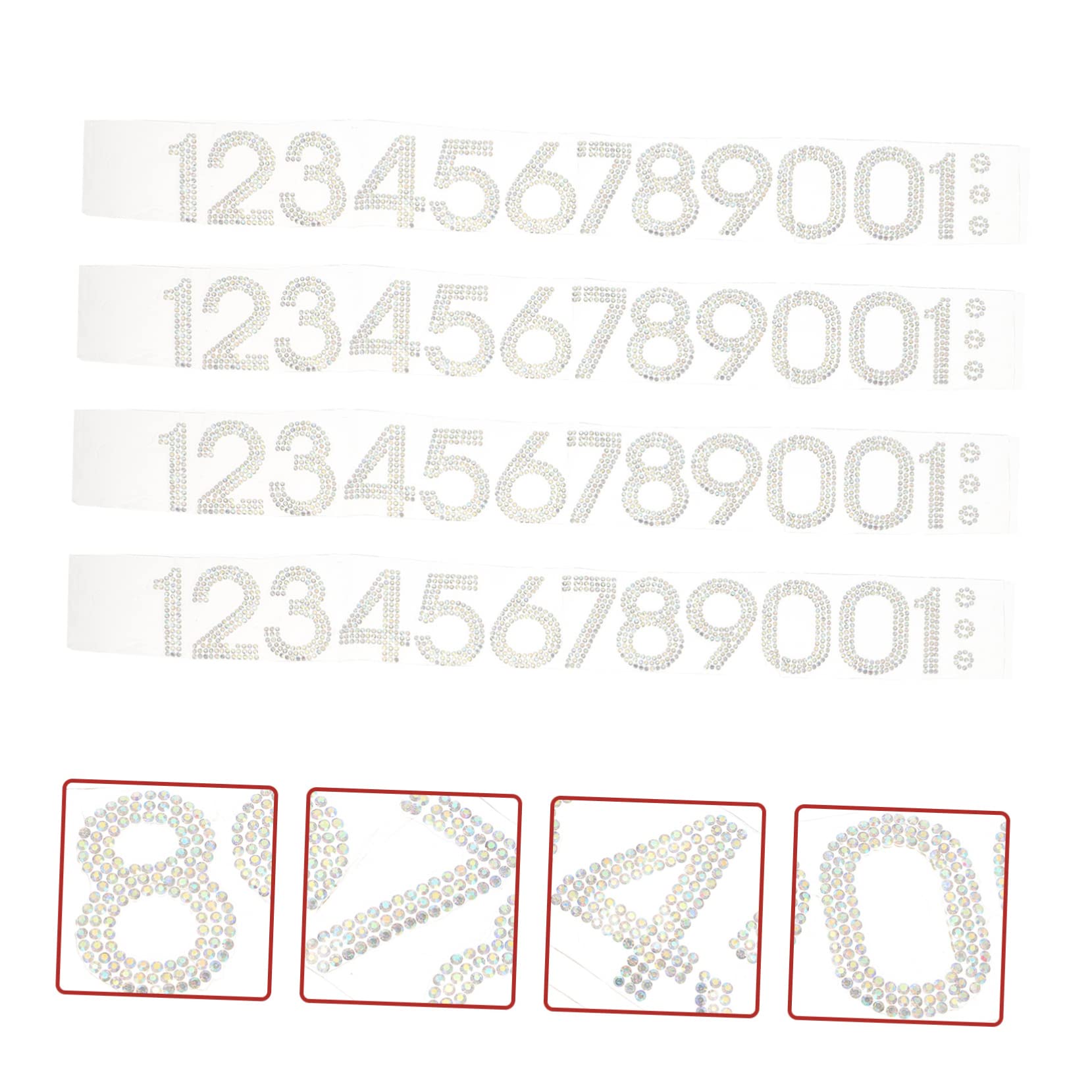 TEHAUX 120pezzi Toppe Strass Forma Per Decorazioni Su Abbigliamento e Accessori Patch Termoadesive Shirt Vestiti