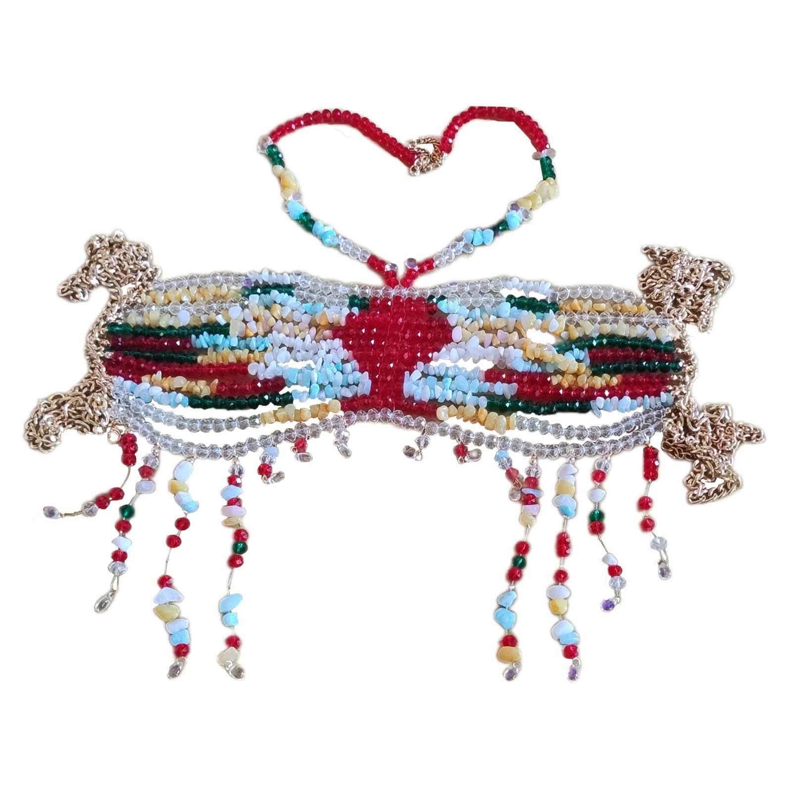 Qianly Chaîne de Corps pour Femme, Soutien-, Bijou de Corps pour Accessoires Photo, Carnavals