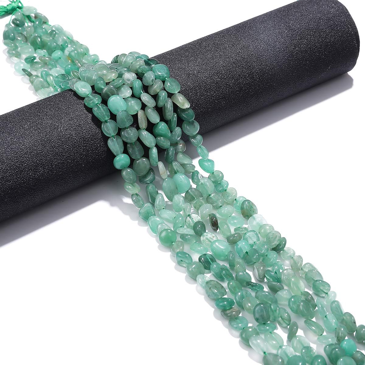 Irregular Natural Green Aventurine Jade Stone Loose Semi Gemstone Beads for Jewelry Making 5-8mm 38cm - Image 6