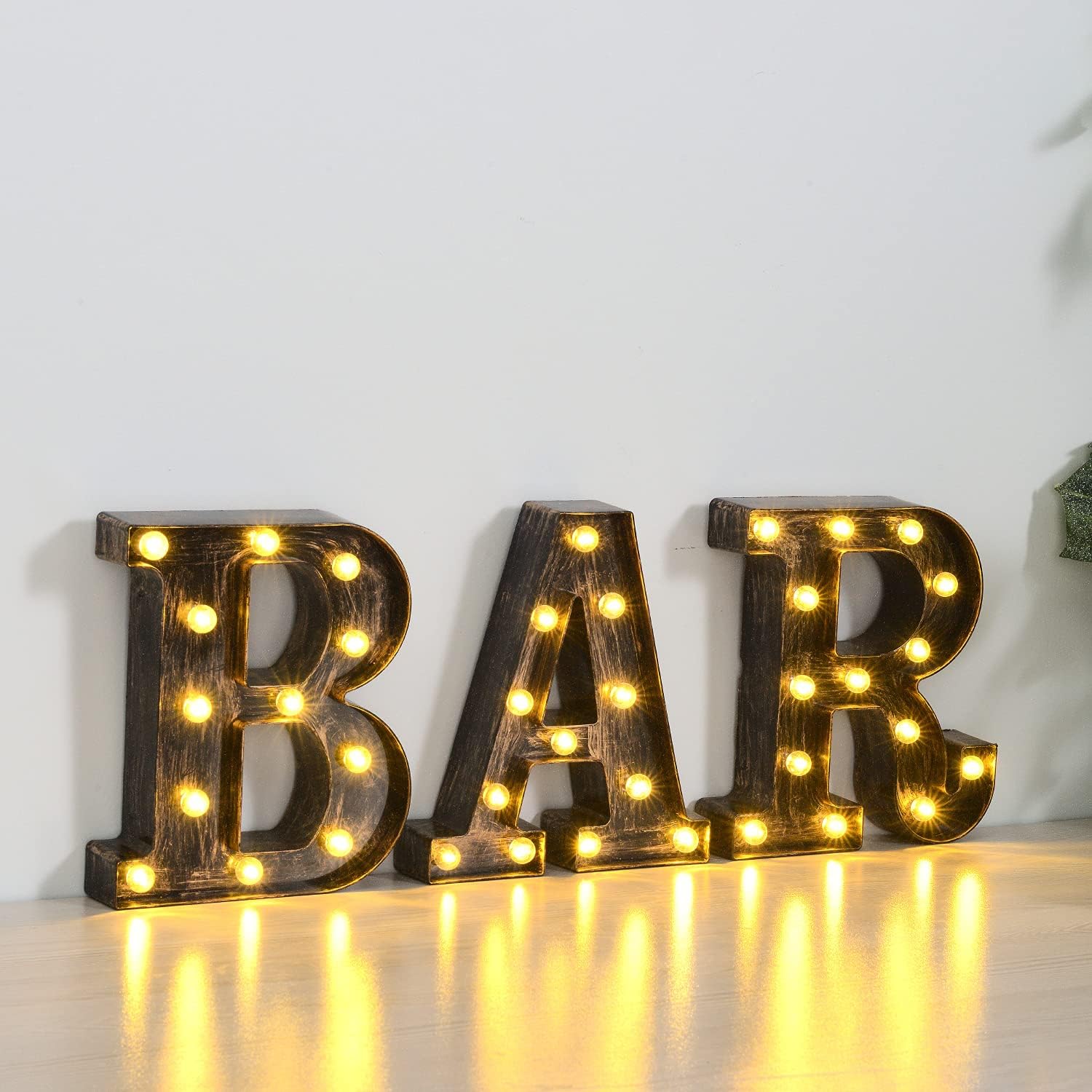 Rdutuok LED Marquee Letters Lights BAR Sign with Remote Control Letter Lamp for BAR Pub Home Party Wedding Decoration