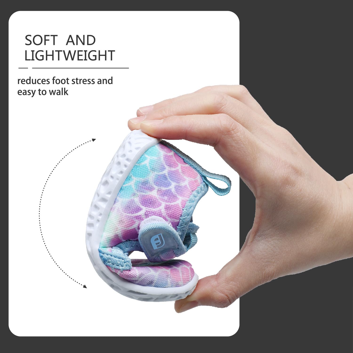 JOINFREE - Kids Water Shoes Boys Girls Barefoot Water Shoes Boys Girls Breathable Athletic Walking Running Shoes