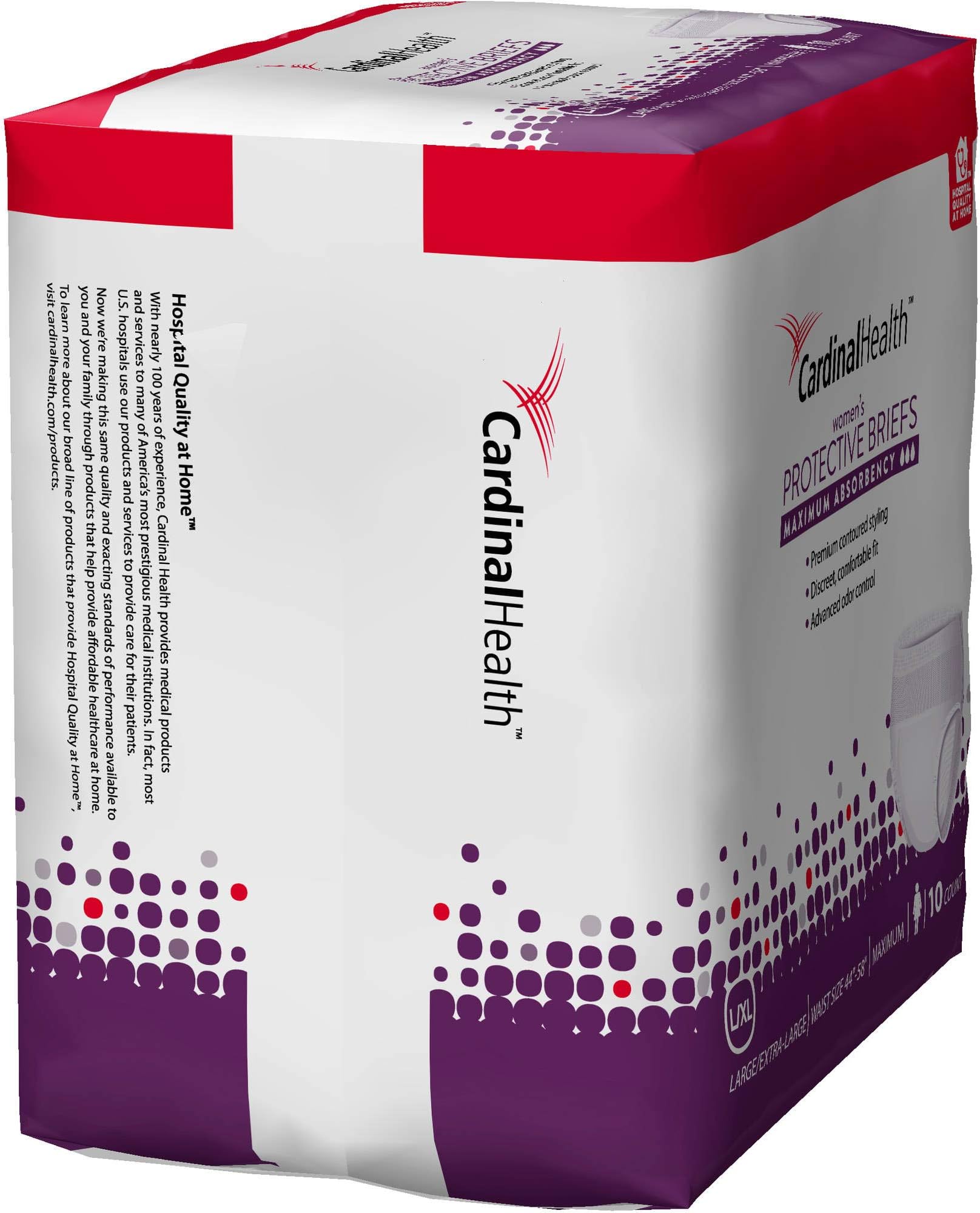 Cardinal Maximum Absorbency Protective Underwear For Women Extra Large 58 68 195 245