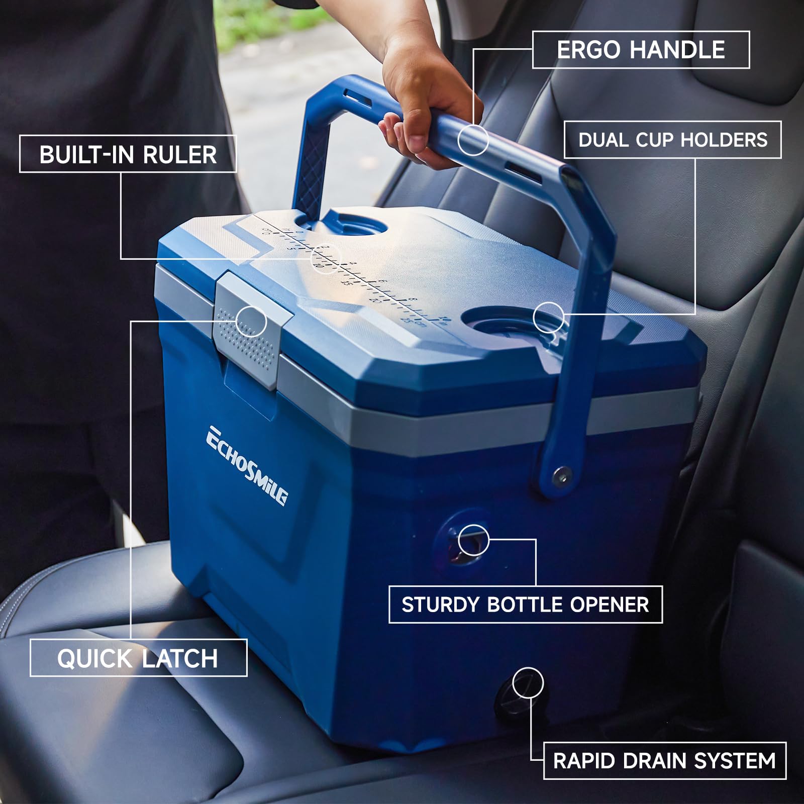Nevera 20L, azul oscuro