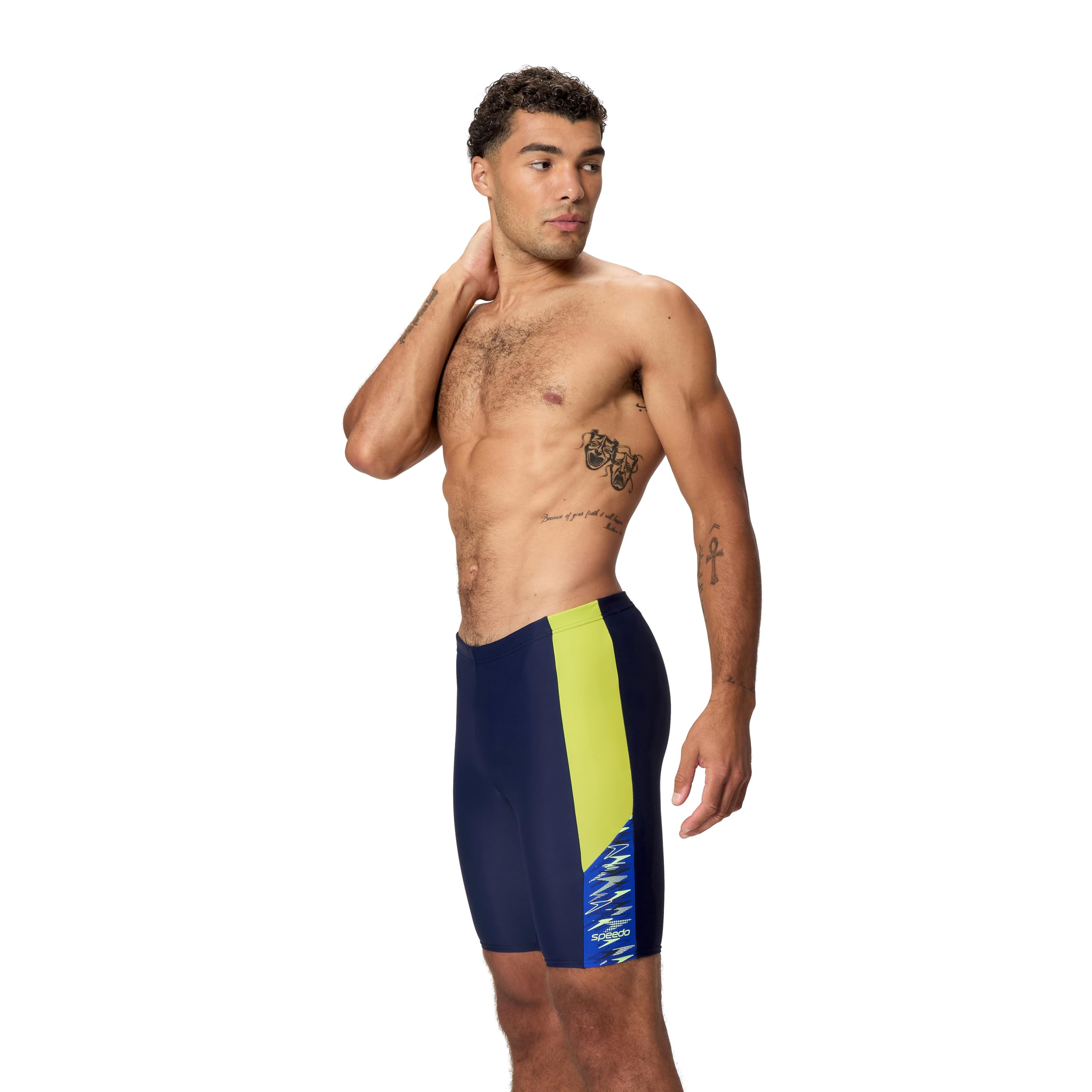 Speedo Men's Dive Jammer Swim Trunks Swimmers Peacoat/Deep Sapphire Size 34