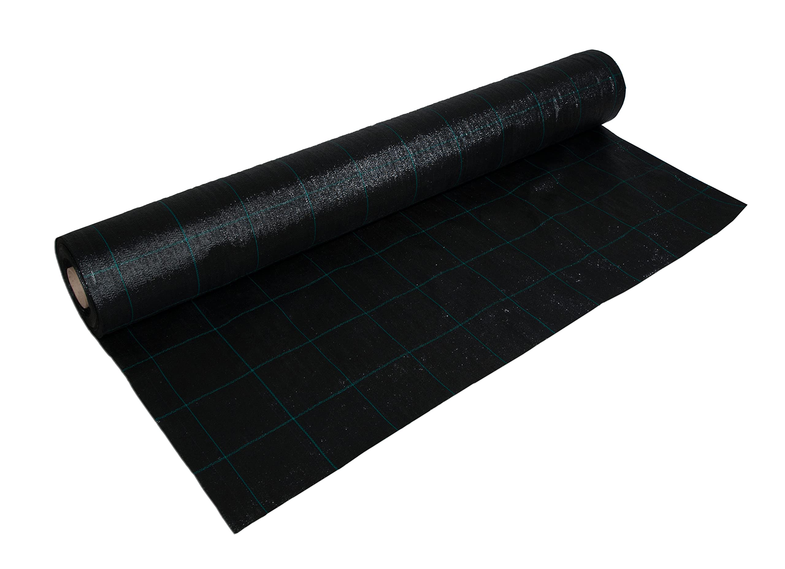 Noir Toile Anti Mauvaise Herbe 100g/m² - (50cm x 50m, Rouleau) - Geotextile Anti Repousse - Durable Toile de Paillage Jardin - Perméable à l'eau - Supérieure pour Jardin