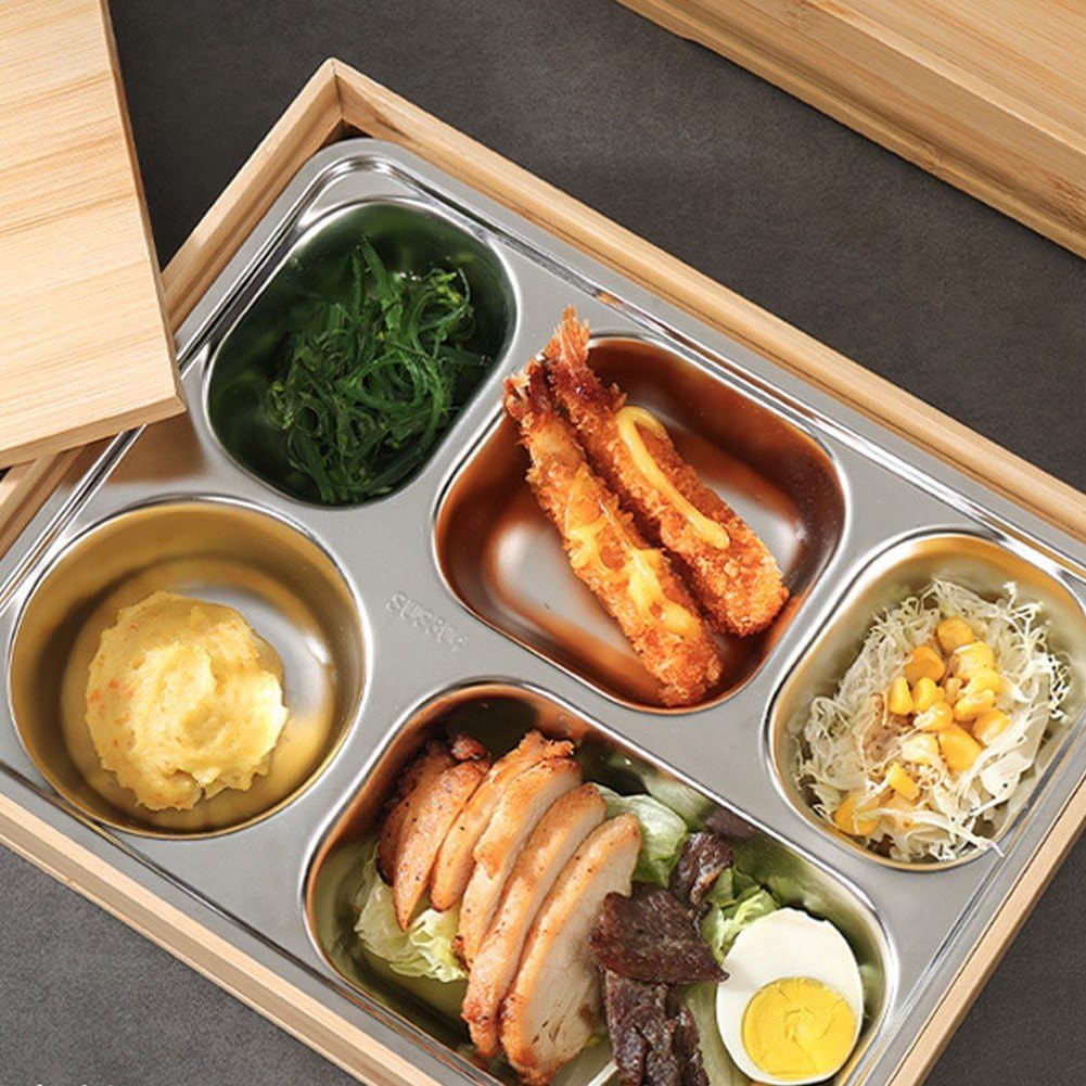Japońskie pudełko Bento, dzielony talerz obiadowy, szczelne pudełko na lunch, pojemnik do przechowywania żywności do restauracji, domu, na piknik, kemping
