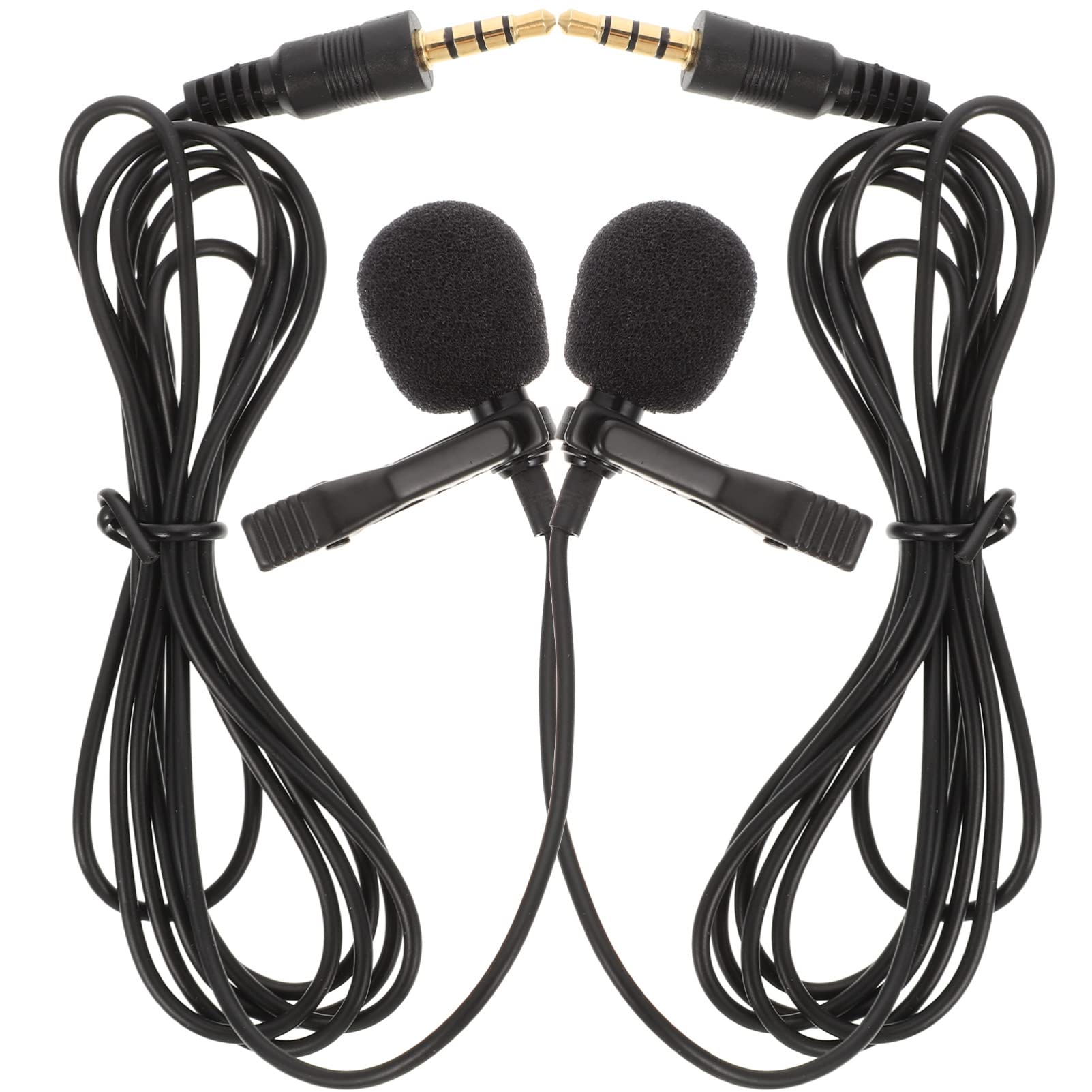 Vaguelly Mini Microphone for Recording High Sensitivity Lav Mic 3.5mm Connector for Computer