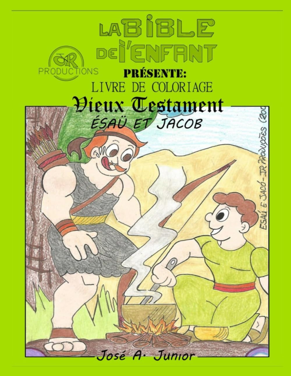 LA BIBLE DU BÉBÉ PRÉSENTE :LIVRE DE COLORIAGE - ANCIEN TESTAMENT : ÉSAÜ ET JACOB -VOLUME 4 DE 49