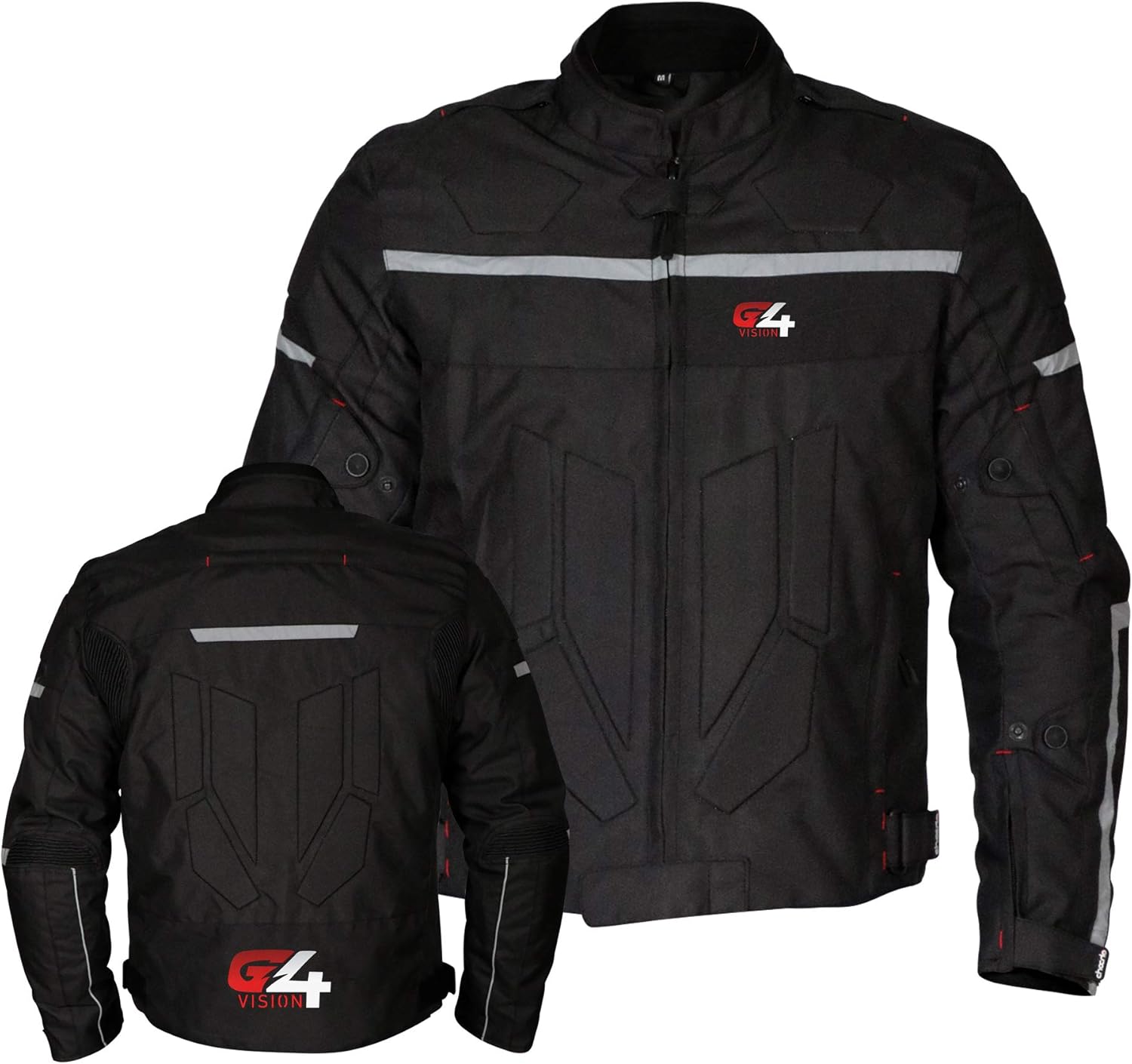 G4 VISION Motorcycle Jacket For Men Dual Motorbike Biker Riding Jacket Breathable CE Armored Water Proof Protective Air Vents