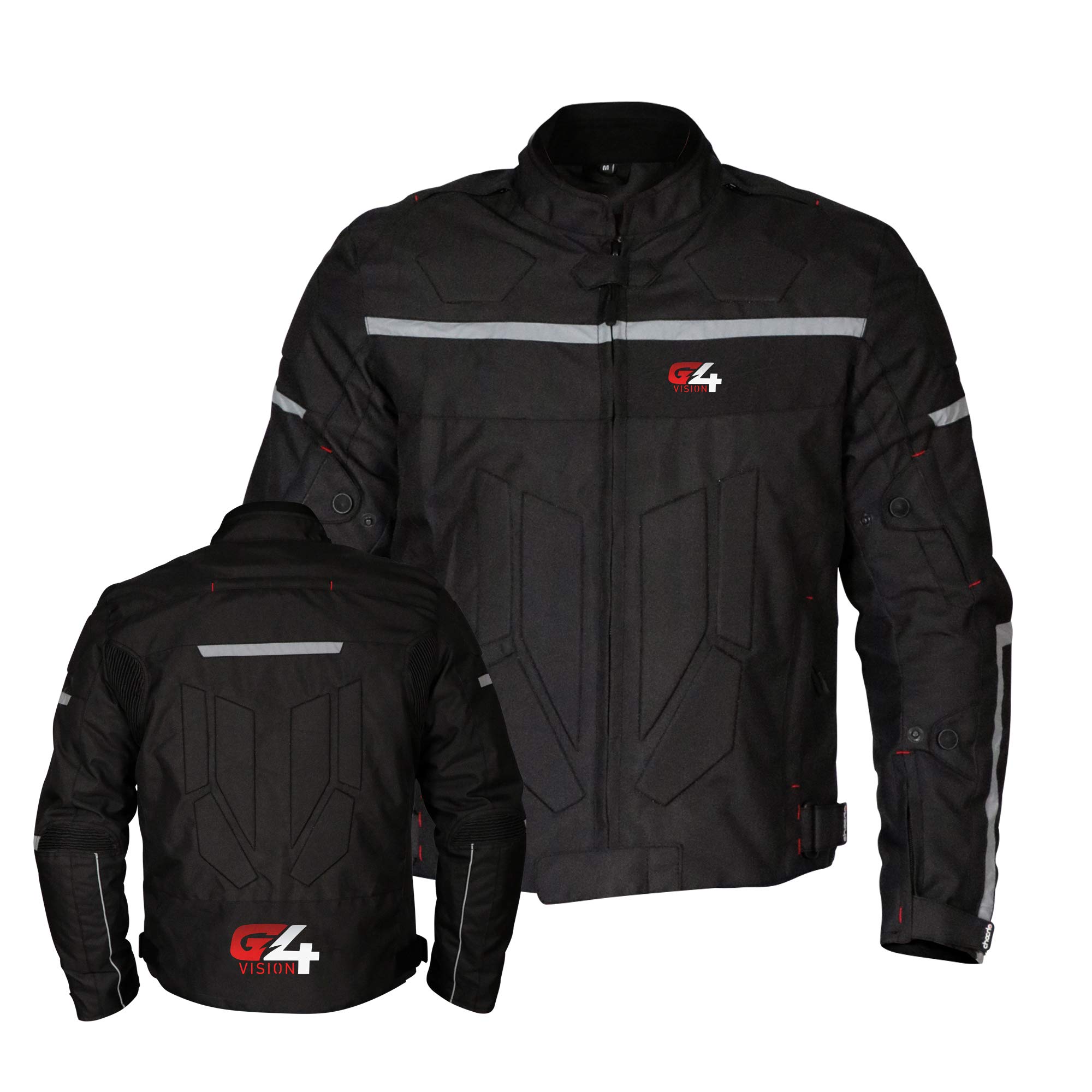G4 VISION Motorcycle Jacket For Men Dual Motorbike Biker Riding Jacket Breathable CE Armored Water Proof Protective Air