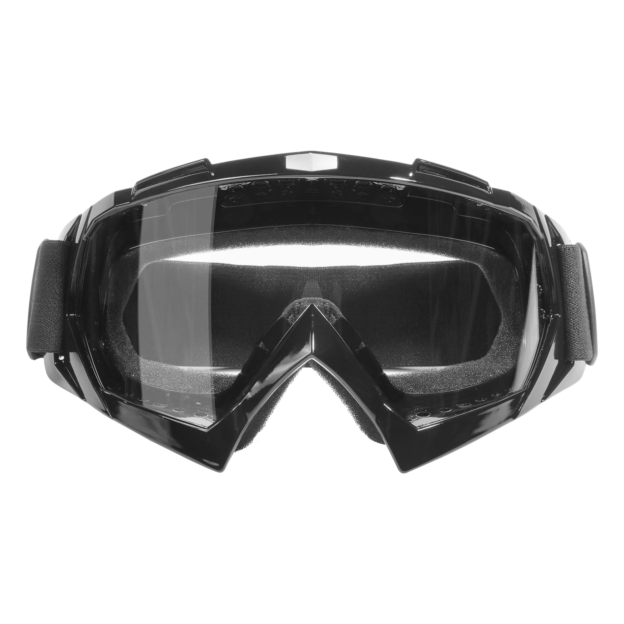 Motorcycle Goggles for Men Women,ATV Goggles Riding Goggles,Car Accessories Protective Safety Glasses for Motorcycle (Black Frame + Clear Lens)