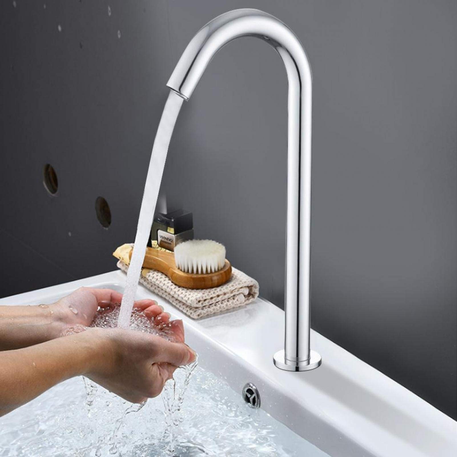 Grifo Automático Infrarrojos, Sensor de Manos Libres, Ahorro de Agua, Fácil Instalación, Ideal para Baño y Cocina