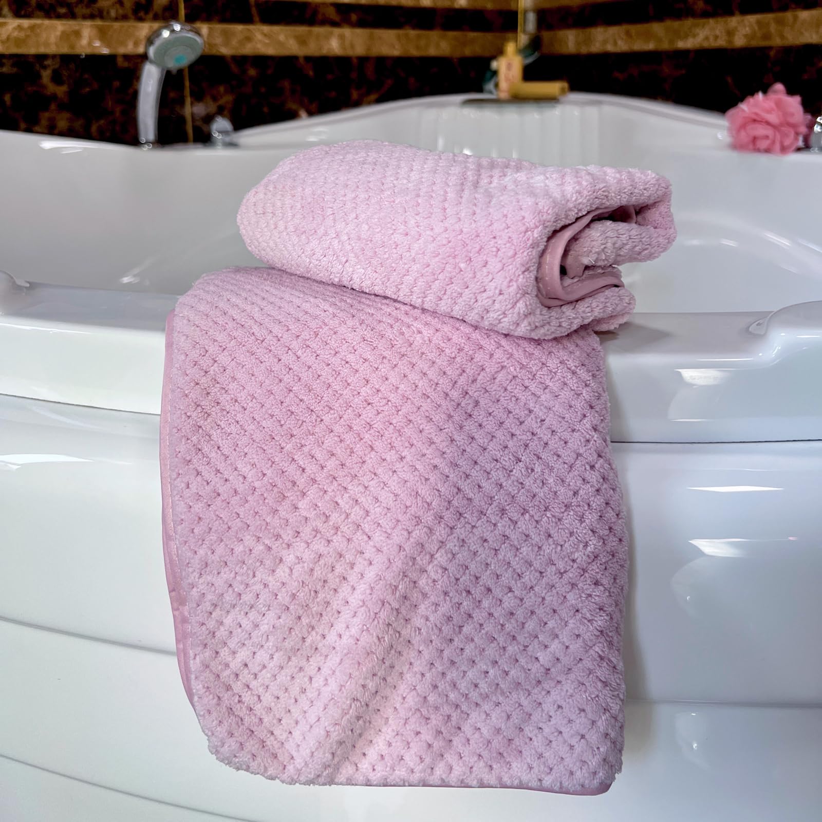 Juego de 4 toallas de mano de microfibra (14 x 29.5 pulgadas), extraabsorbentes, de secado rápido, multiusos, para baño, gimnasio, fitness, deportes, yoga y spa (lavanda)