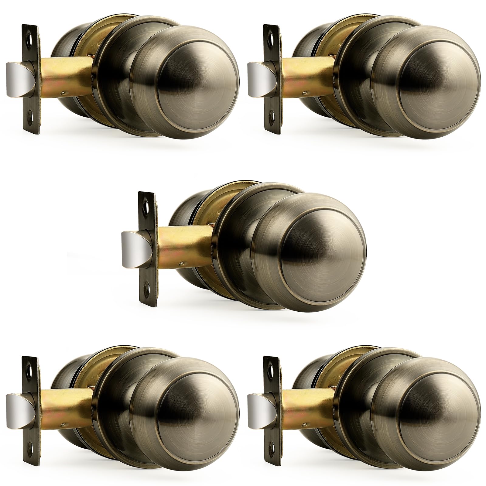 Probrico Gold Dummy Door Knobs - 2 Pack -30