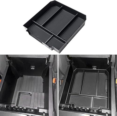 Miniatura 3 de JDMCAR Bandeja de tablero y organizador de consola central compatible con accesorios Toyota Tundra 2022