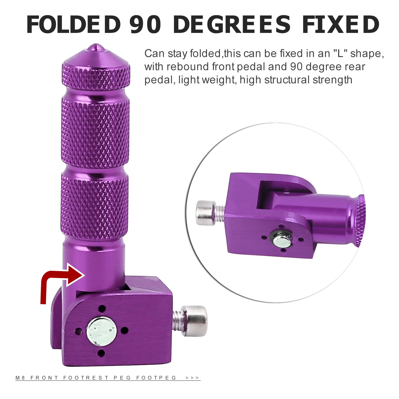 m o c o ✿.*・ Amazon.com: Mokuo CNC Foldable Motorcycle Foot Pegs in