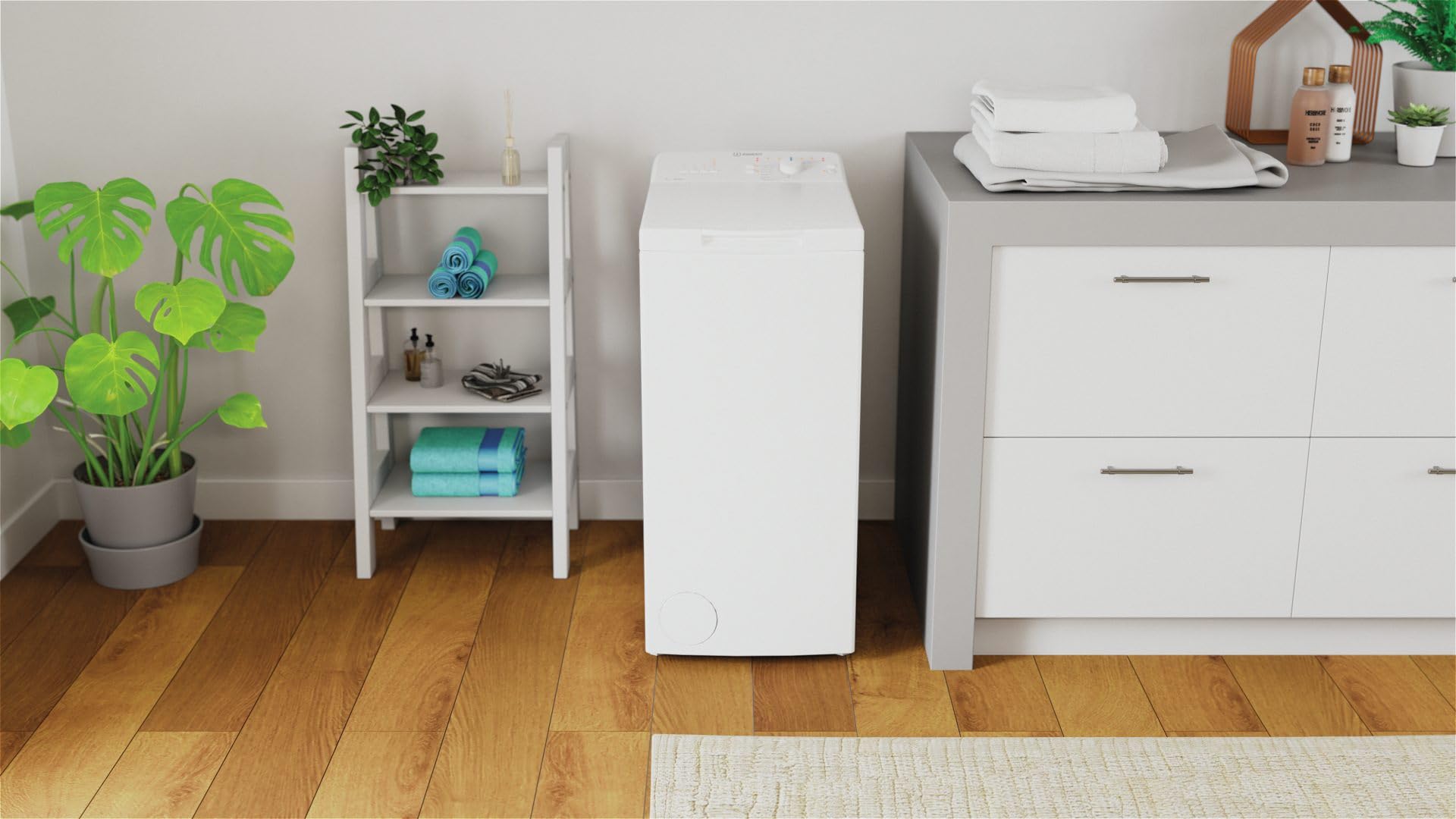 Indesit BTW L60400 IT Lavatrice Carica dall'Alto 6 Kg Classe C 60 cm, 1000 rpm, Bianco