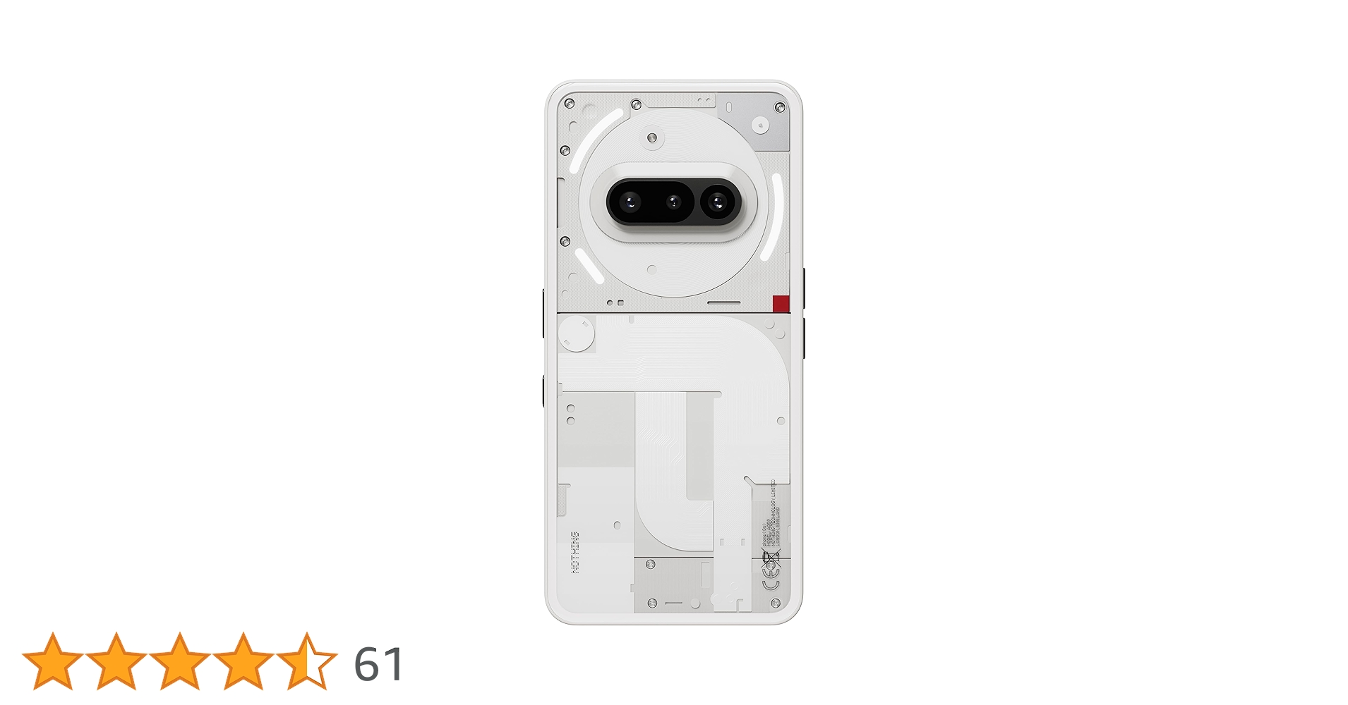 Amazon | Nothing Phone (3a) 8+128G White スマートフォン本体