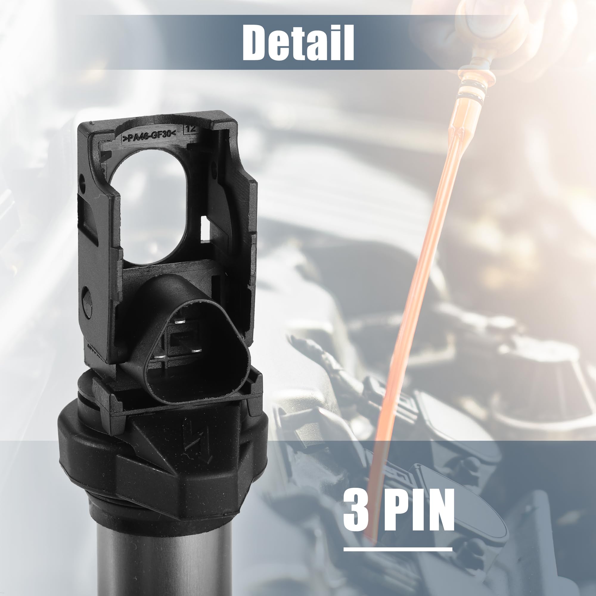 A ABSOPRO Bobina De Encendido Para Mini Cooper 07-15 4 Uds Negro | Negro, Plástico, Metal, 3 Pines, 19 X 4.6 Cm, Para Mini Cooper Countryman 1.6L 11-16, Para Mini Cooper Paceman 1.6L 13-16
