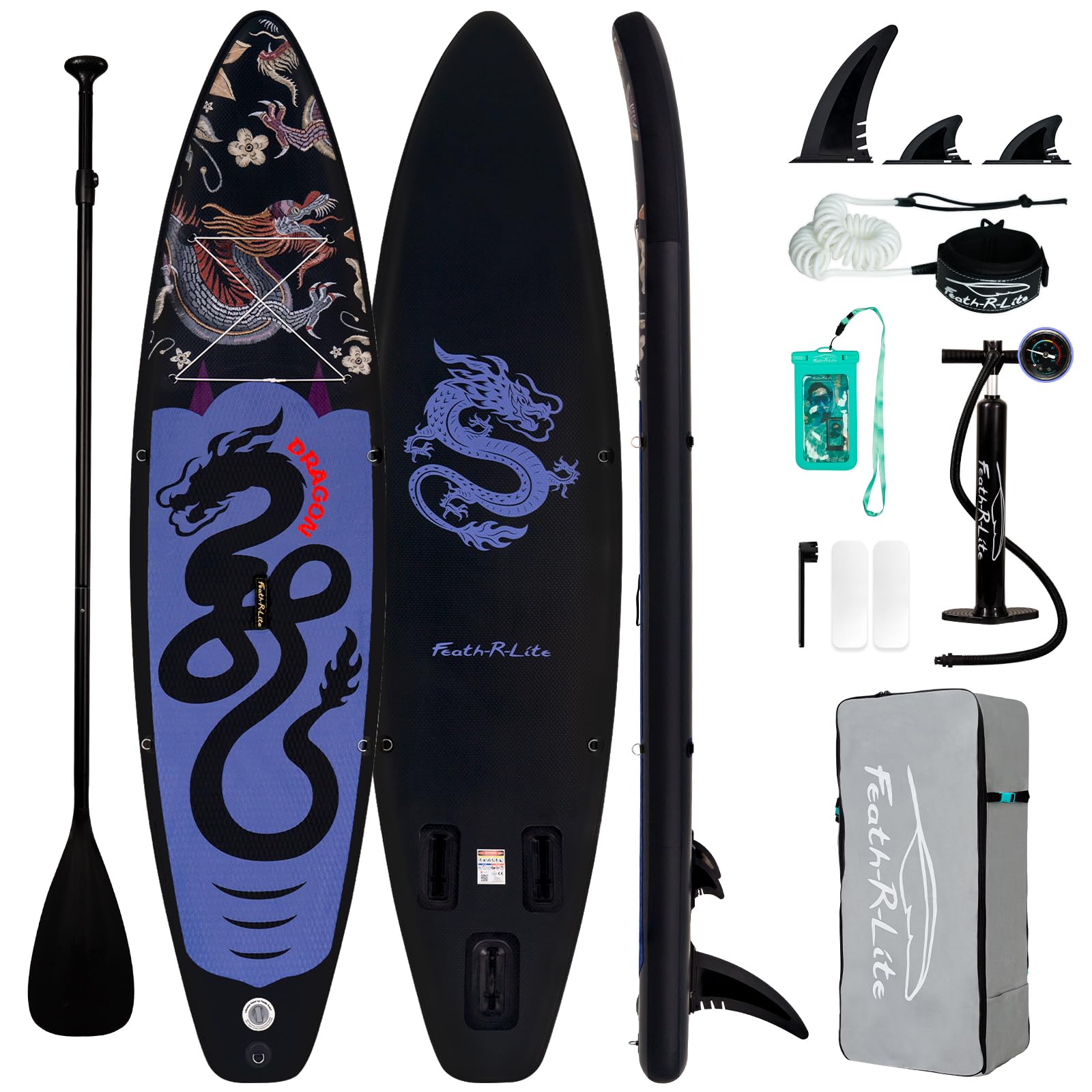 FunWater 11'×33"×6" Inflatable Stand Up Paddle Board with Premium SUP Paddleboard Accessories, Wide Stable Anti-Slip EVA Deck,Paddle Boards for Adults & Youth of All Skill Levels