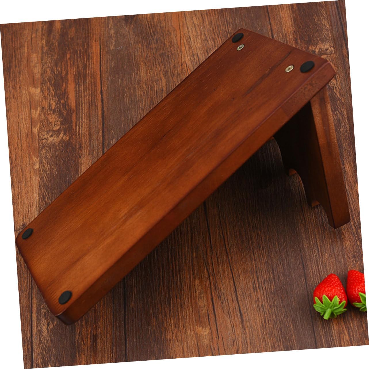 Acacia Wood Cutter Storage Holder Thick Solid Wood Cutting Tool Rack with Protective Slot Kitchen Organizer for Cutters and Knives