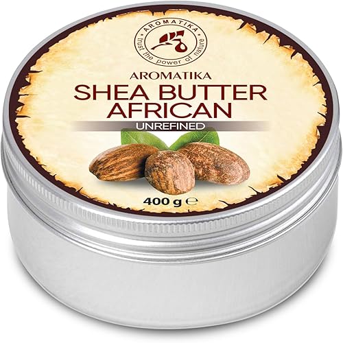 Miniatura 2 de AROMATIKA Manteca de karité prensada en frío de 14.1 onzas - Manteca de karité africana sin refinar - Ghana - 100% pura y natural - Lo mejor para el