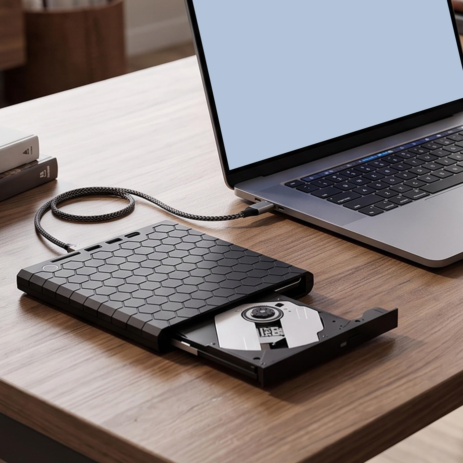 Luocute Unità CD DVD Esterna con USB 3.0 Tipo C per Laptop