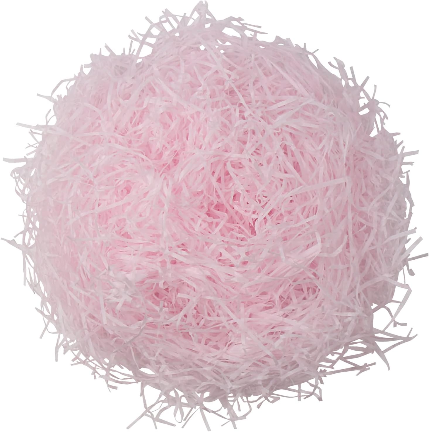 DIYASY Light Pink Basket Filler Shredded Paper,7 Oz Valentine Crinkle Cut Paper Shred Filler Easter Raffia Grass Tissue for DIY Gift Box Packaging